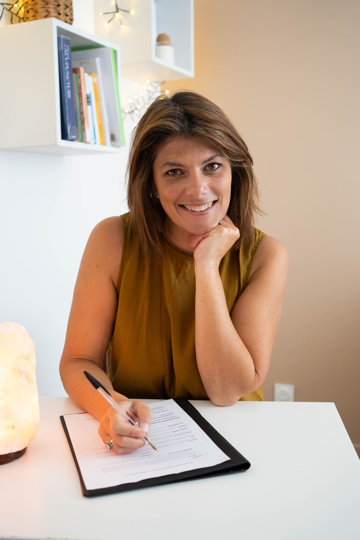 Kristel Thorand, kinésiologue, à son bureau